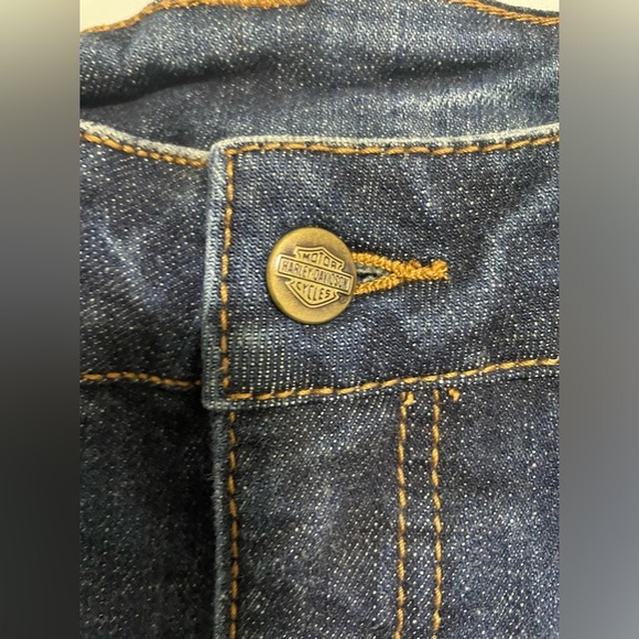 👖 Harley-Davidson Blue Boot Cut Women's Jeans EUC - Picture 7 of 7
